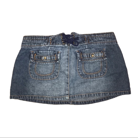 paris blues denim mini skirt - Picture 2 of 4